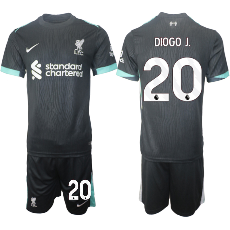 Men 2024-2025 Club Liverpool away Black #20 Soccer Jersey->->Soccer Club Jersey